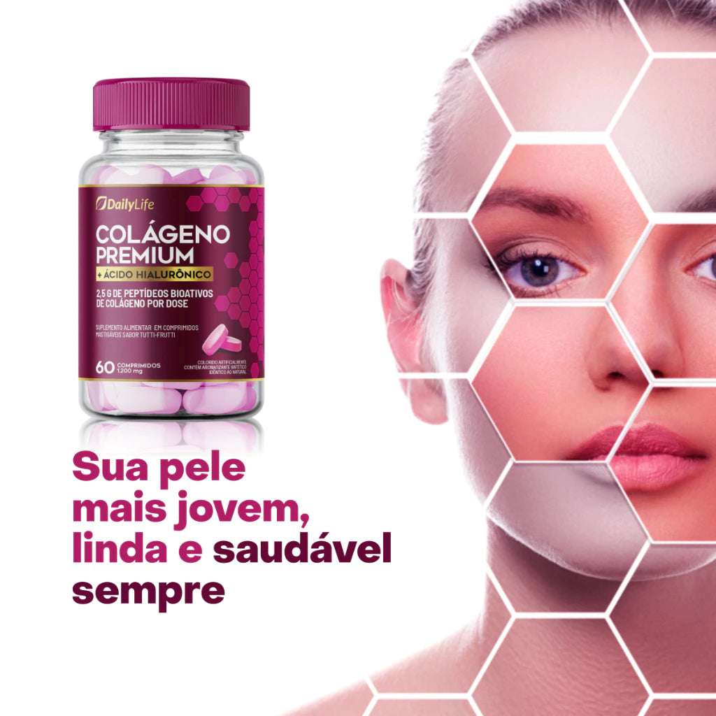 Colágeno Bioativo Premium com Ácido Hialurônico – Pele Jovem e Firme em Semanas