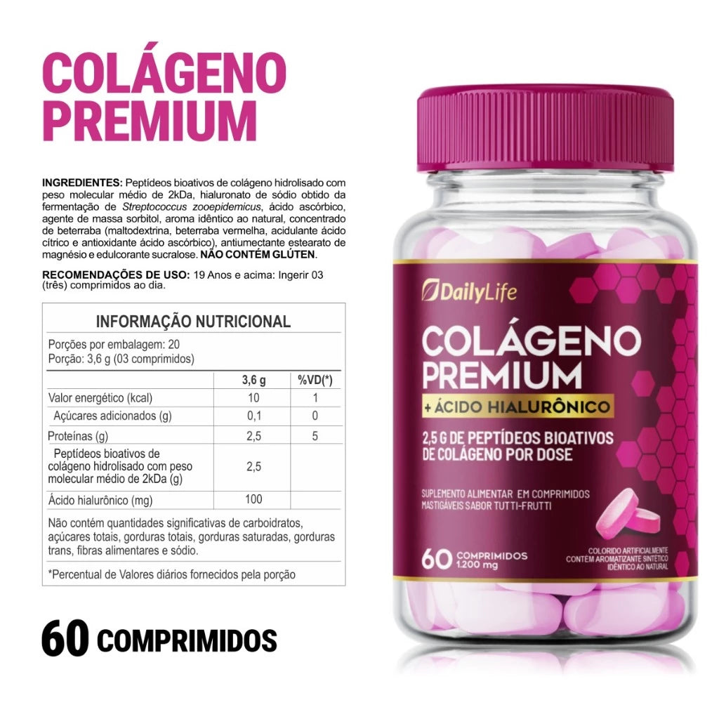 Colágeno Bioativo Premium com Ácido Hialurônico – Pele Jovem e Firme em Semanas