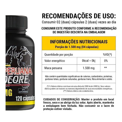 Maca Hardcore Original 1500mg